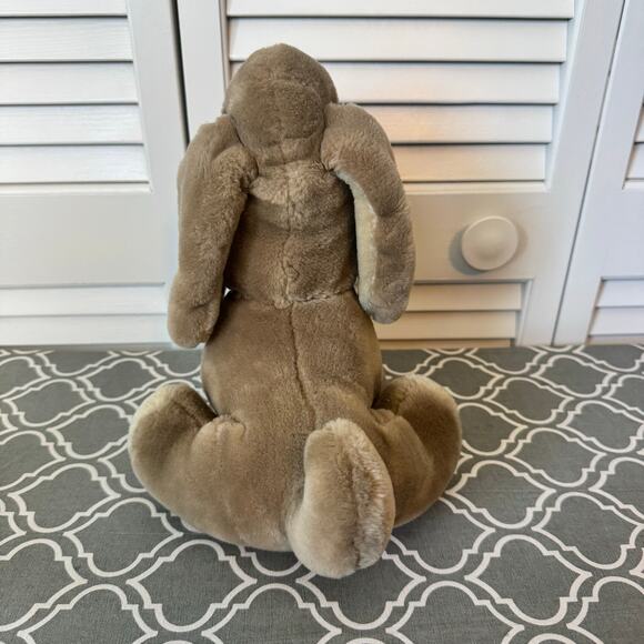 Ganz Vintage Wrinkles 1981 Dog Plush Toy Stuffed Animal Medium Brown 10" Puppy - Picture 4 of 12